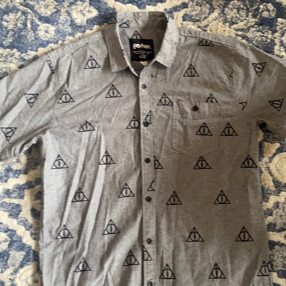 Harry potter short sleeve button up